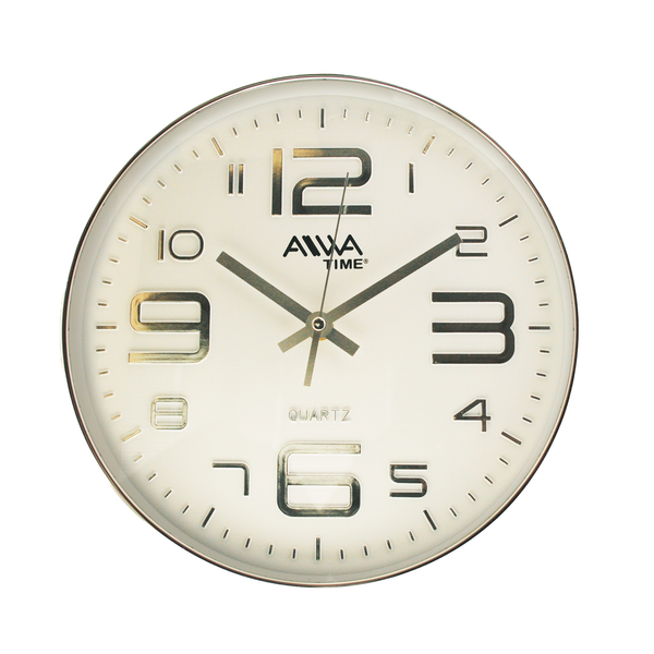 Reloj de Pared Plateado 26cm