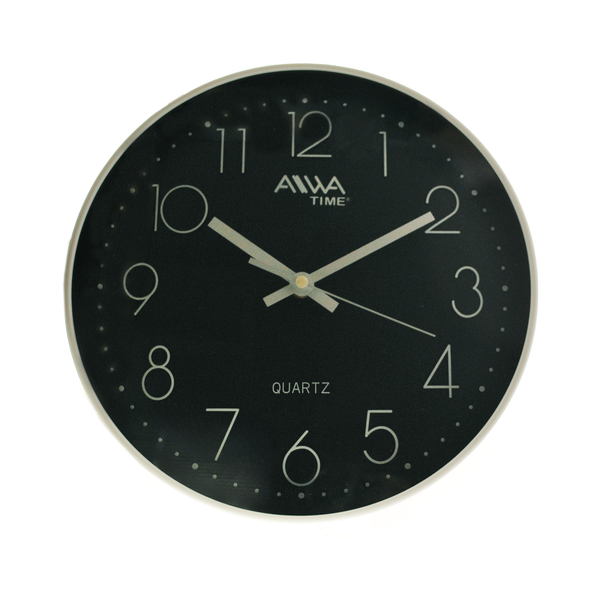 Reloj de Pared Blanco con Negro 26cm