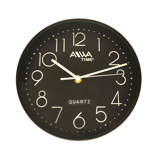 Reloj de Pared Negro 20cm