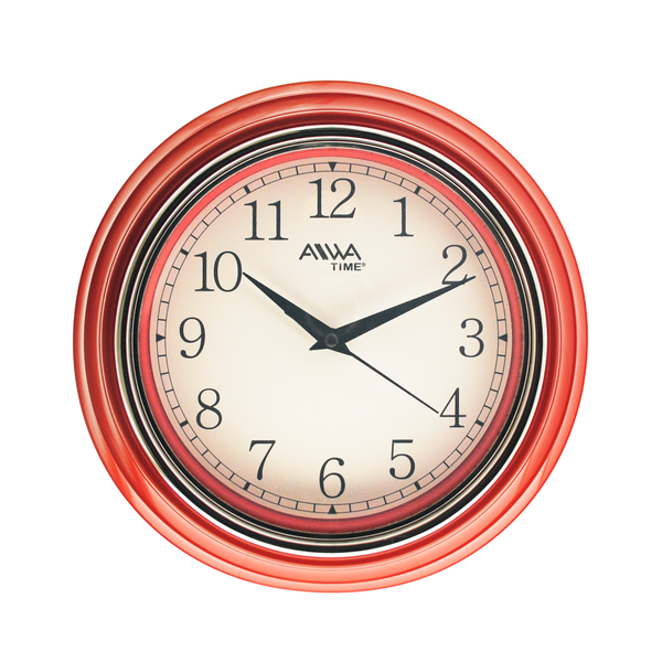 Reloj de Pared Rojo 18cm